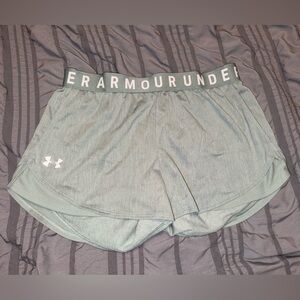 Under Armour Greenish Blue Performance Shorts